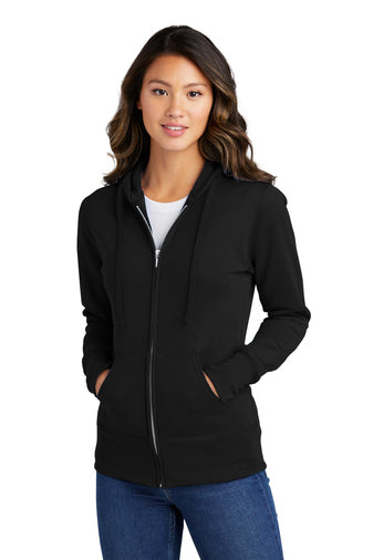 Ladies Port & Company®  Core Fleece Full-Zip Hooded Sweatshirt