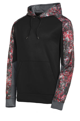 Sport-Tek® Sport-Wick® Mineral Freeze Fleece Colorblock Hooded Pullover