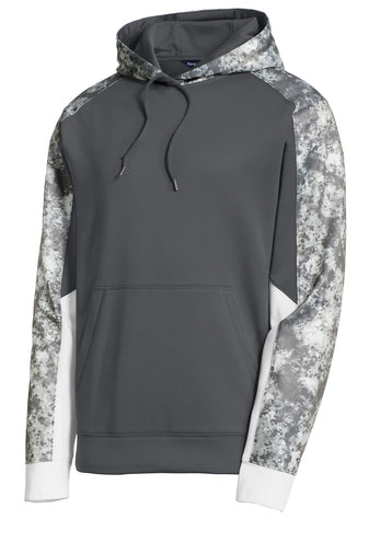 Sport-Tek® Sport-Wick® Mineral Freeze Fleece Colorblock Hooded Pullover