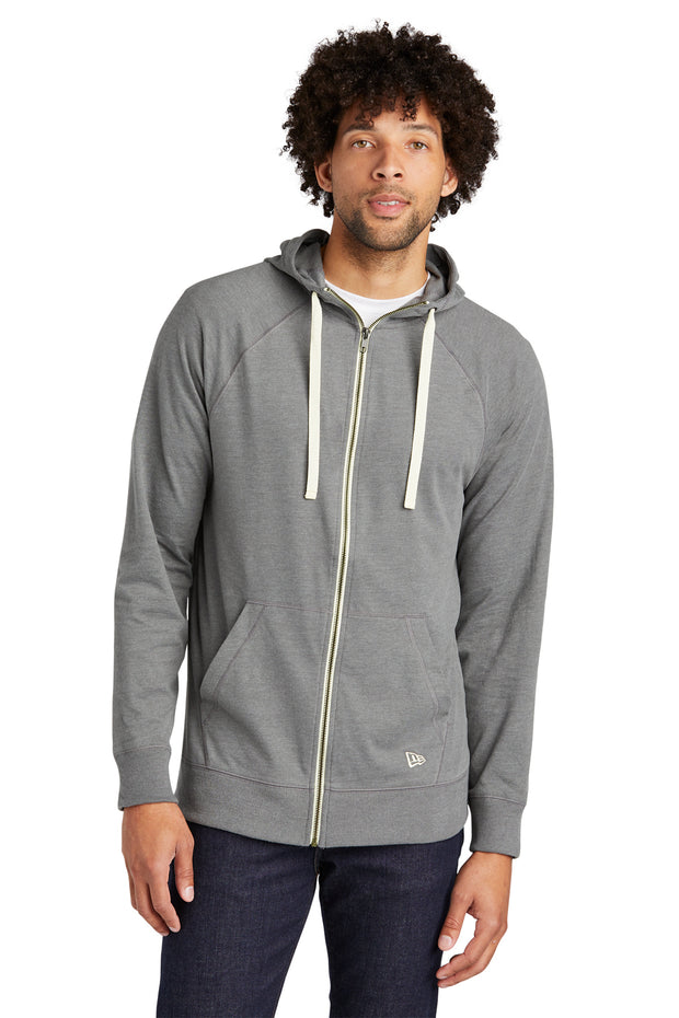 New Era® Sueded Cotton Blend Full-Zip Hoodie