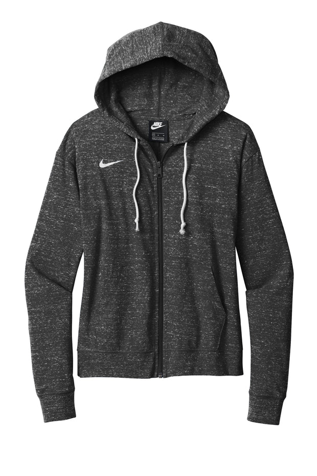 Nike Ladies Gym Vintage Full-Zip Hoodie w/ LOGO Left Chest