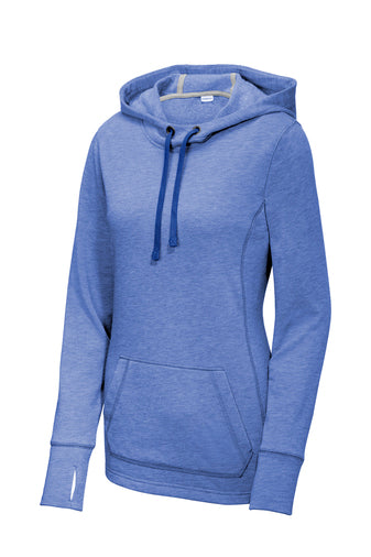 Supporter Ladies Fleece Hooded Pullover Tri-Blend Wicking