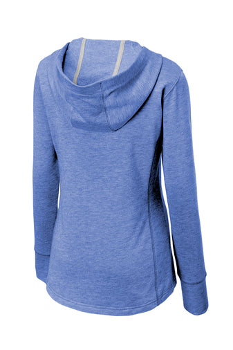 Supporter Ladies Fleece Hooded Pullover Tri-Blend Wicking